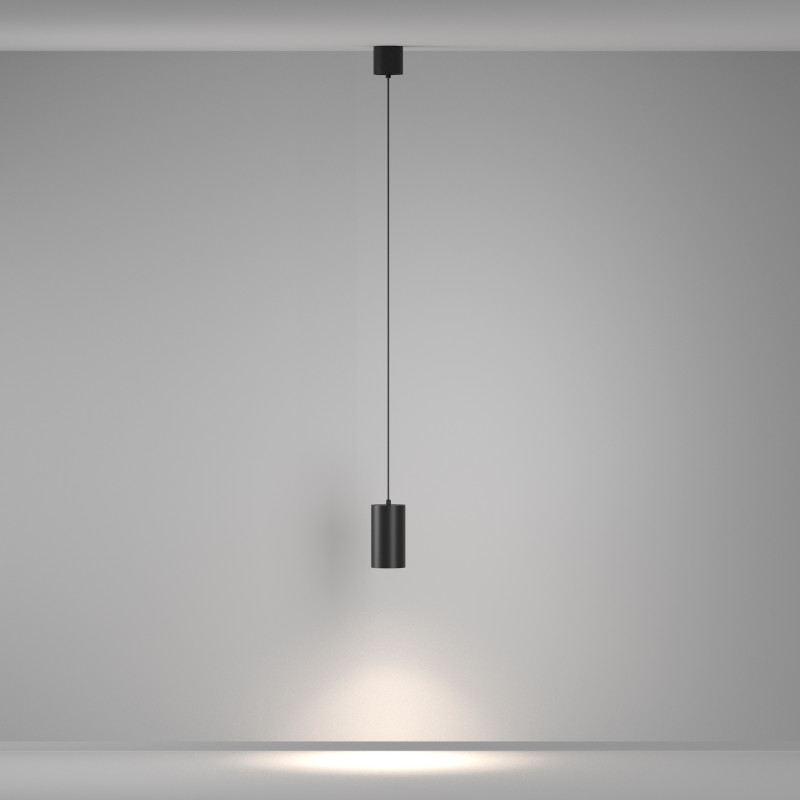Подвесной светильник 7,5*7,5*13,5 см, LED, 20W, 4000К, Maytoni Technical Vol P100PL-20W4K-B черный