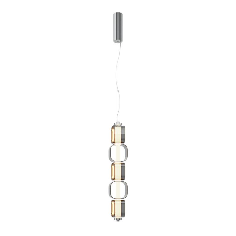 Подвесной светильник 12*12*382 см, LED*13W, 3000K, Maytoni Ritmo MOD381PL-L30CH3K, хром