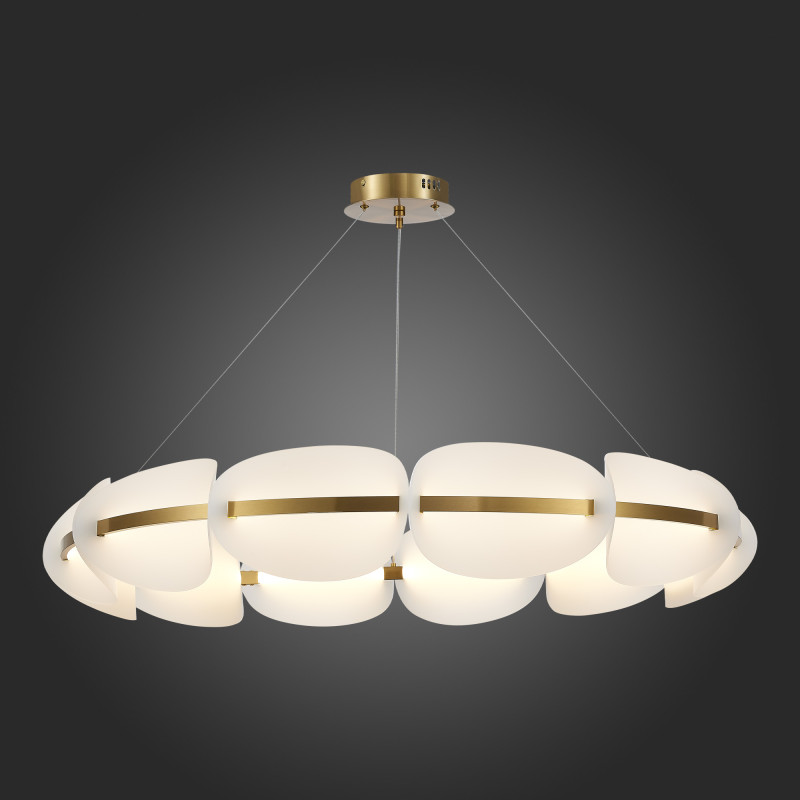 Люстра подвесная 100*18 см, 1*LED 65W 3000K золотистый ST Luce Etoile SL1304.203.65