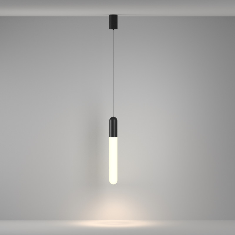 Подвесной светильник 6*6*50 см, LED, 12W, 3000К, Maytoni Technical Mist P101PL-L500-12W3K-B черный