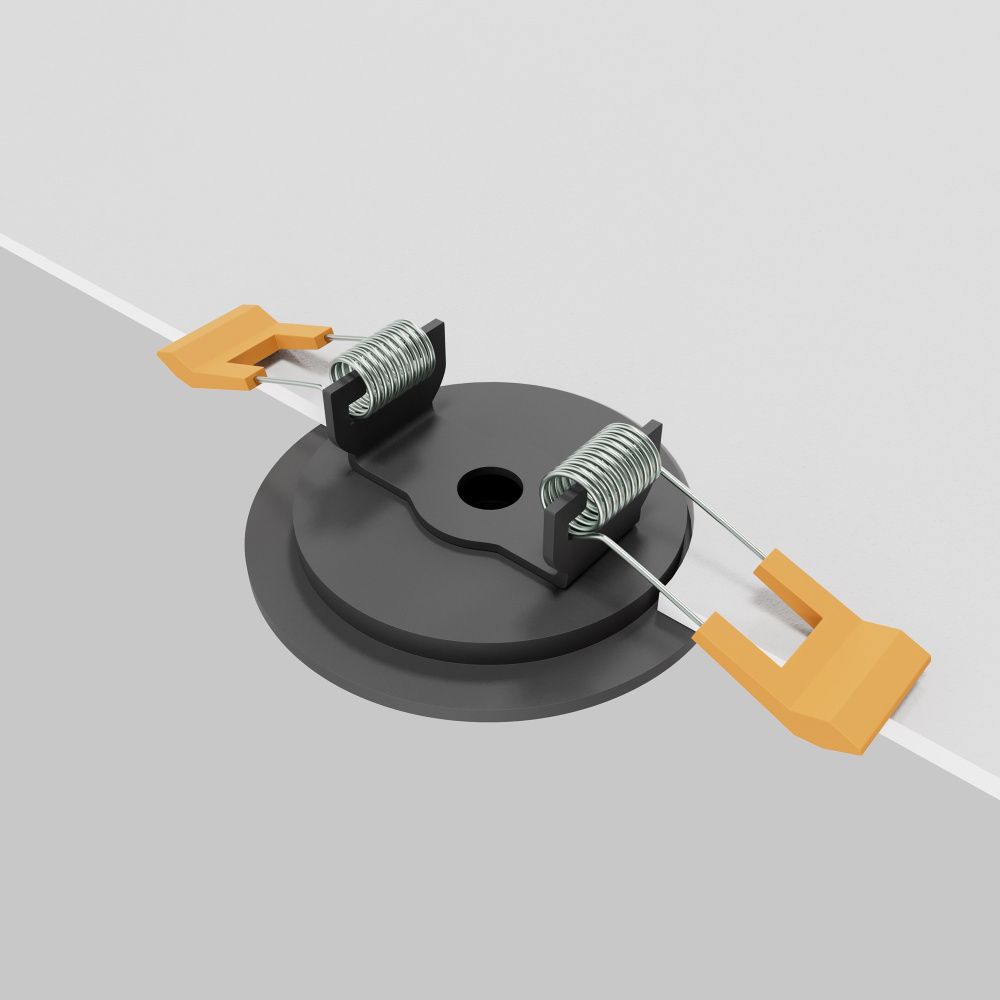 Встраиваемая потолочная чаша для подвесных шинопроводов *9,7*-3,7 см, Maytoni Technical Accessories for tracks Arity TRA233RCB-B, Черный