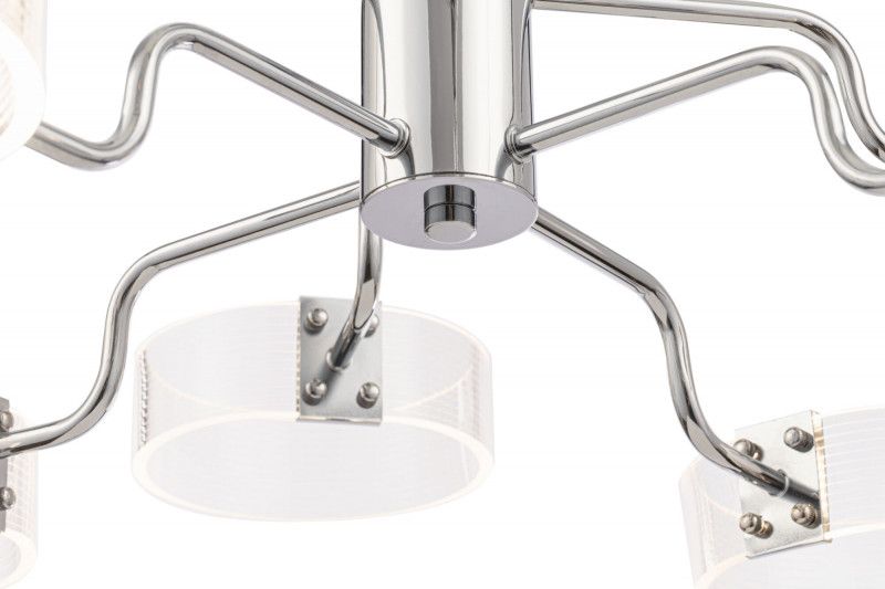 Потолочная светодиодная люстра Freya FR6039CL-L64CH, 48W LED, 4000K, диаметр 75 см, хром