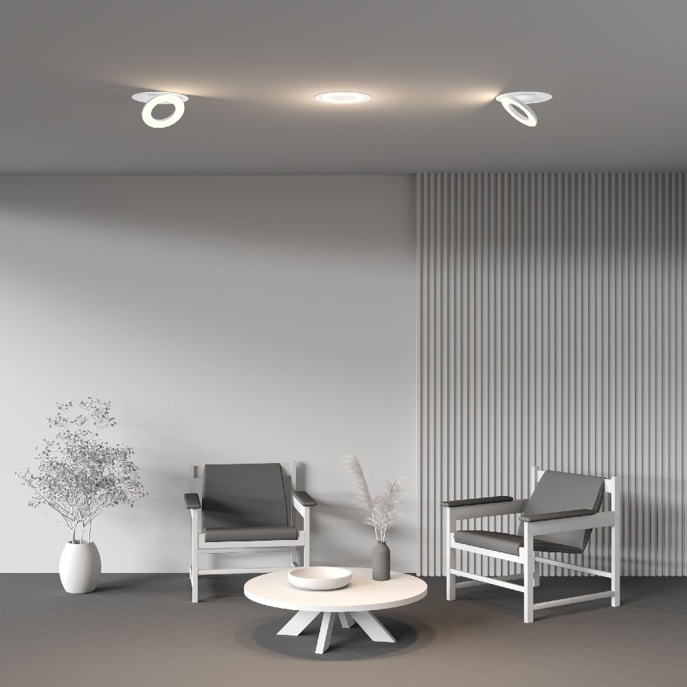 Встраиваемый светильник  DL102-12W3K-W **-3,6 см, *LED*12W, 3000K, Maytoni technical Vector DL102-12W3K-W, Белый
