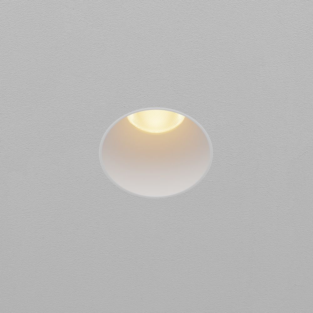 Встраиваемый светильник  DL120-10W-2.7K-TRS-W **-9,7 см, *LED*10W, K, Maytoni technical Dip DL120-10W-2.7K-TRS-W, Белый