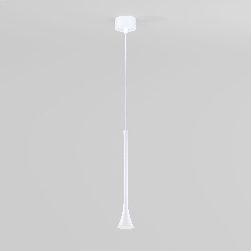 Подвесной акцентный светильник 6*6*142 см, LED, 5W, 3000K, Elektrostandard Hall 50314 LED, белый