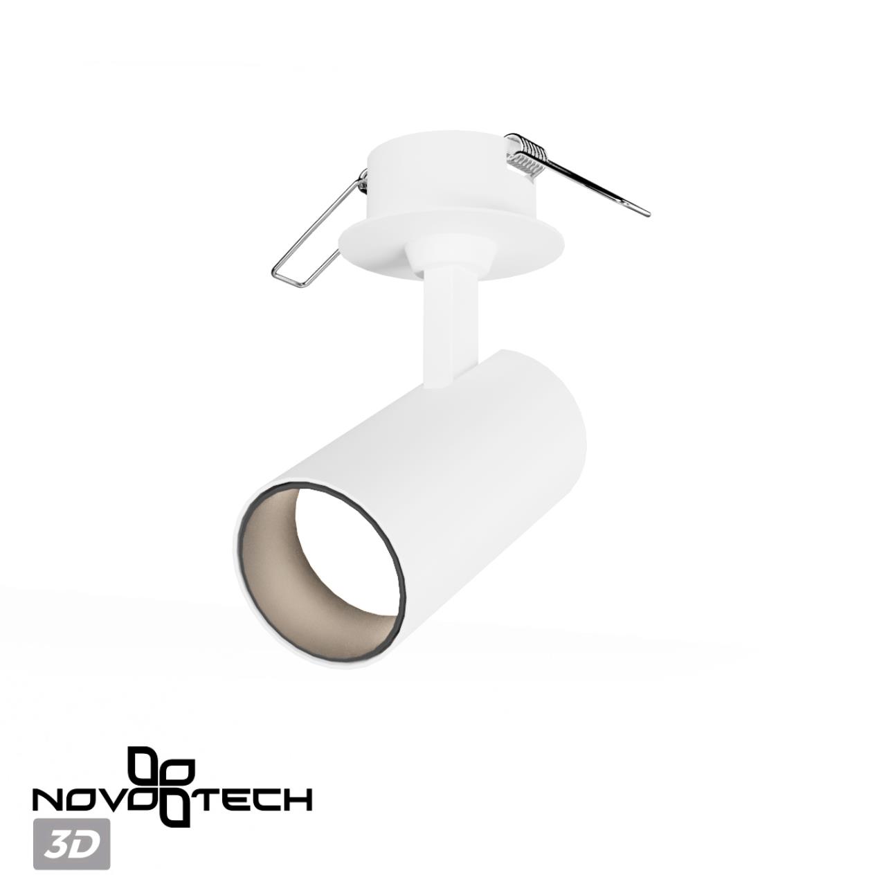 Светильник встраиваемый светодиодный 10,5*5*7 см, LED 15W*4000 К, Novotech Spot Selene, белый, 359227