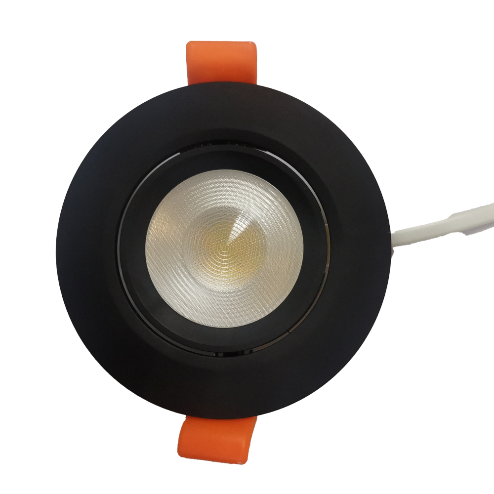 Светильник встраиваемый 0*0*2,9-2,9 см, вр 8 см, *LED*6W, 3000-5000K, Mantra Panama MAN8763, черный