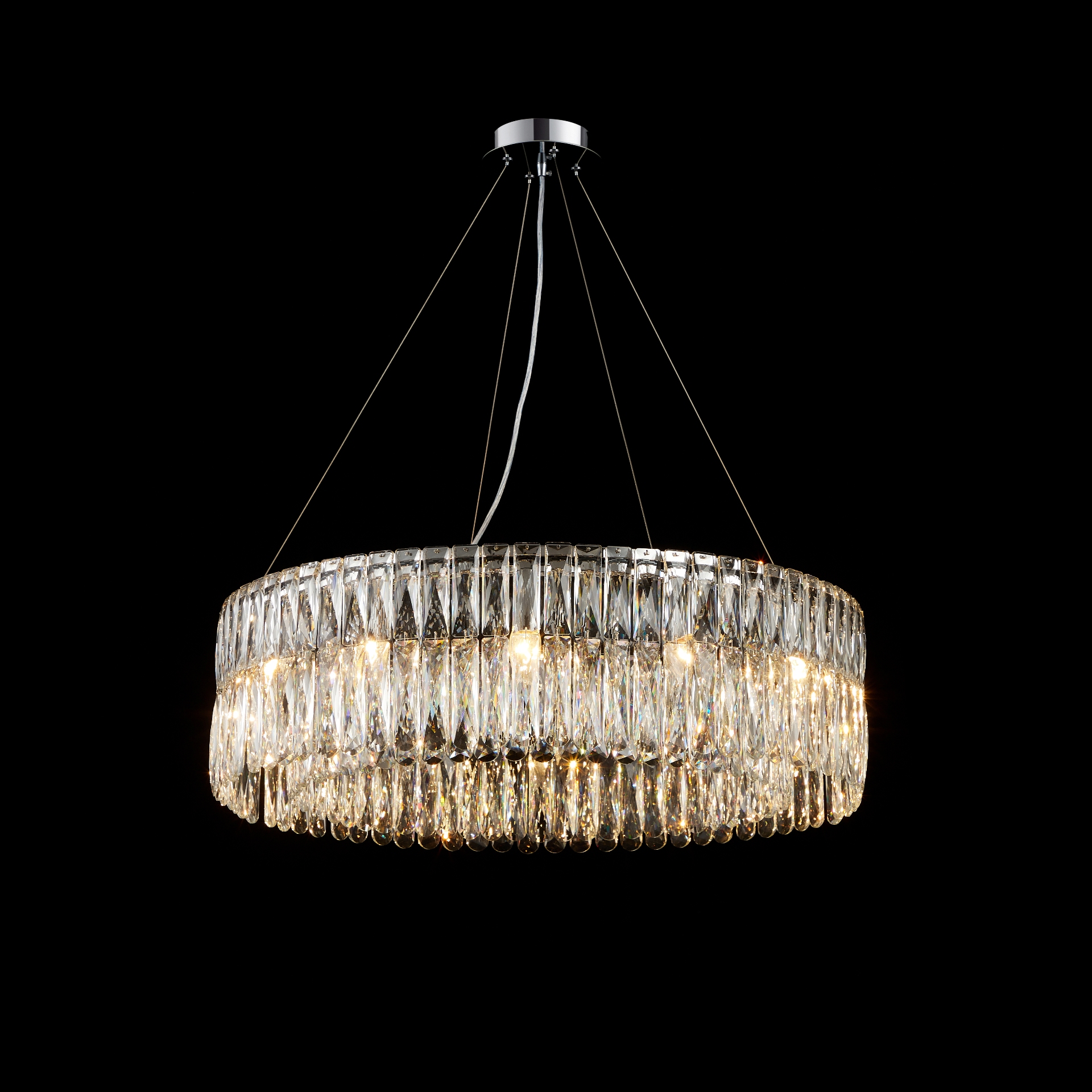 Люстра 800*220, *E14, 40W NewRgy Cristallo M22-ф800*H220 CHROME, Хром