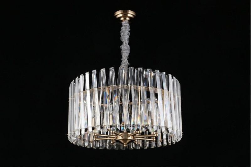 Подвесная люстра 60*32-115 см, 8*E14, 40W, Aployt Verene APL.808.13.08, золотой