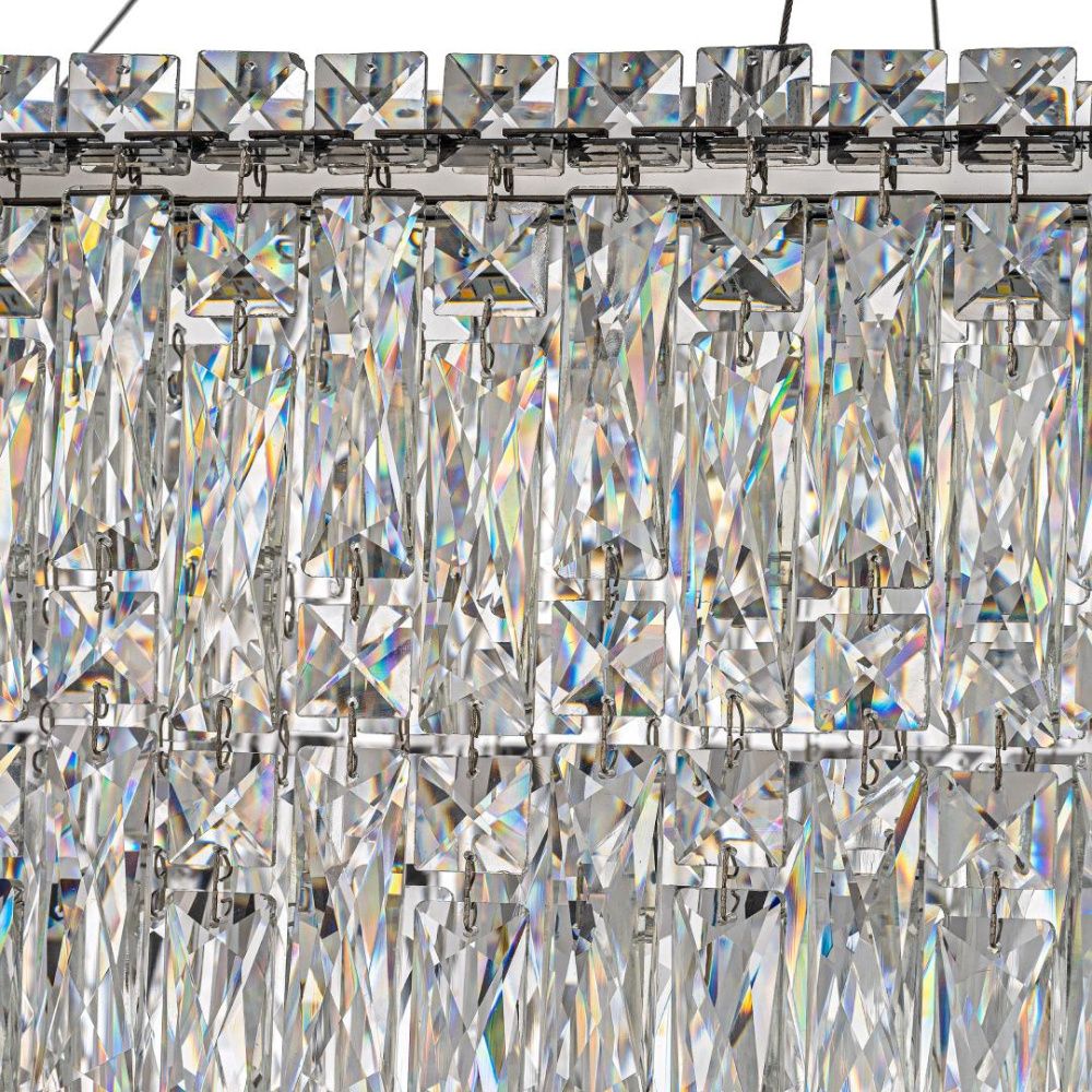 Люстра подвесная ** см, Led лента*LED*100W, 3000/6000K, Arti Lampadari Ovindoli Nickel Ovindoli L 1.5.80x30.100 N, Никель