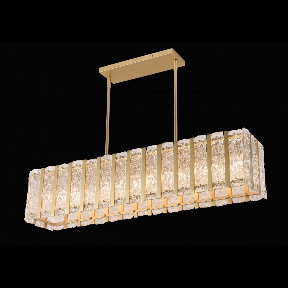 Подвесной светильник 91,5*18-133 см, 7*Е14*280W, K, iLamp Panorama L4688-91 SGD, Золото