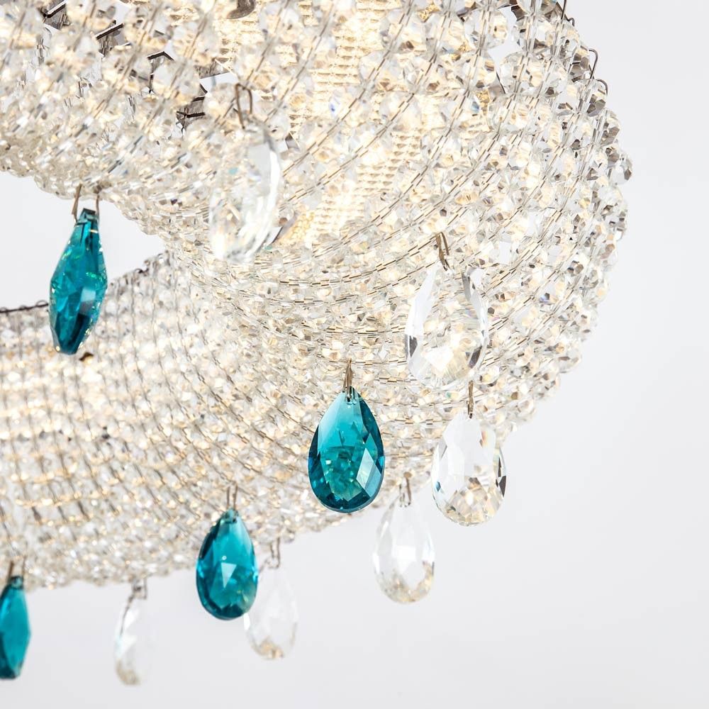 Подвесная люстра 50*50*120 см, LED 35W, 3000 / 6000K, Хром MODELUX ML.2306.500