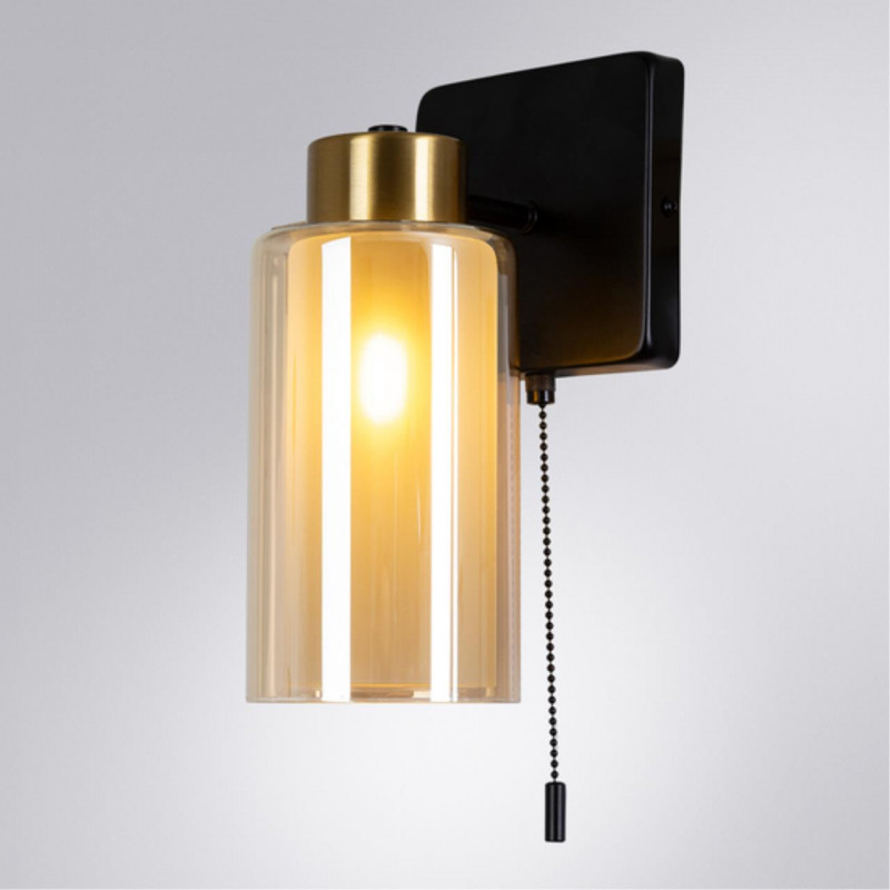 Светильник 23 см, Arte Lamp Leo A7027AP-1BK, черный