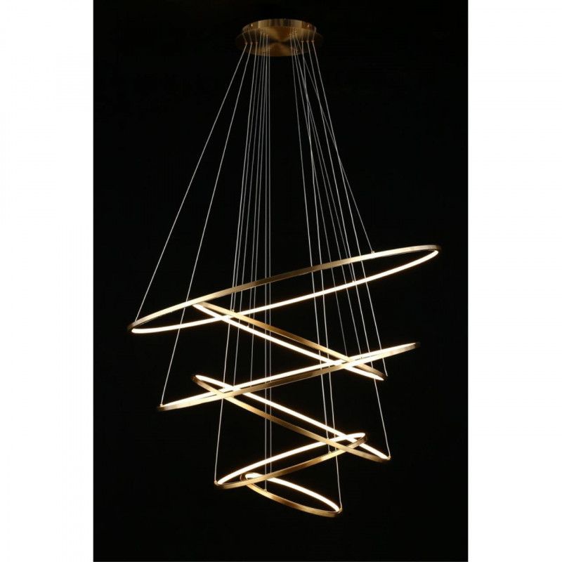 Каскадная люстра 120*120-300 см 243W, 3000K, Aployt Monisia APL.020.03.243, бронзовый
