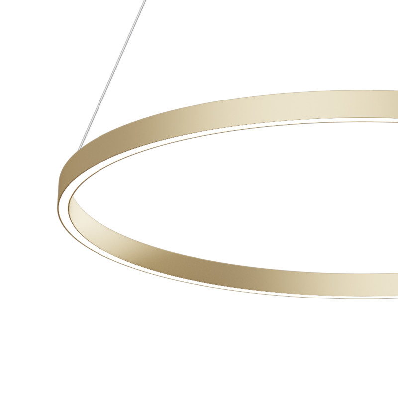 Подвесной светильник 80*127,5 см, LED, 51W, 2600К-3500К Maytoni Rim MOD058PL-L42BSK латунный