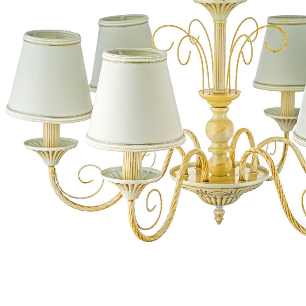 Люстра *64*36 см, 6*E14*40W, Arti Lampadari Camisa Camisa E 1.1.6 C, Кремовый