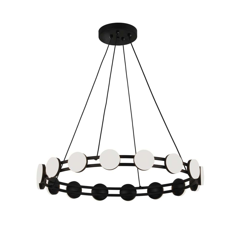 Подвесная люстра 60*10-120 см, 6*LED, 2W, 3000K, F-Promo Moti 4601-6P, черный