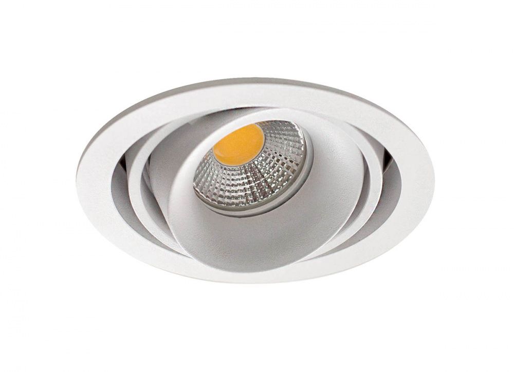 Встраиваемый светильник 11/9.5 см, GU10, IP20 Donolux DL18615/01WW-R White, белый