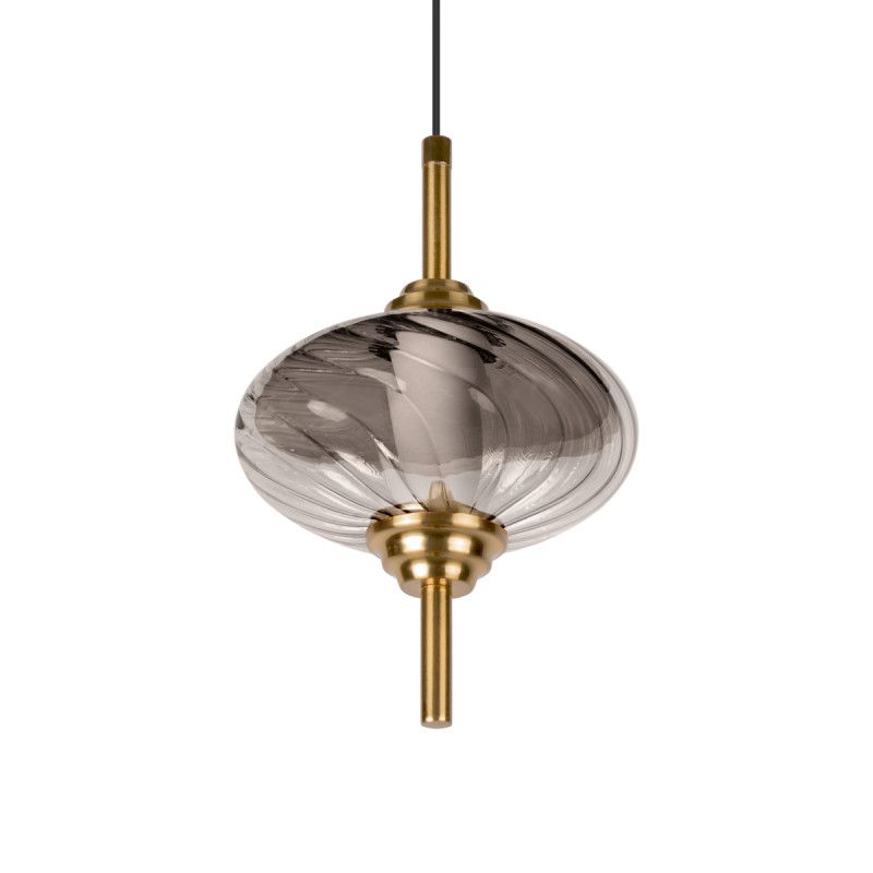 Подвесной светильник *15*-22,5 см, 1*LED*30W, 4000K, LOFT IT Helix 10421/C Smoke, бронзовый