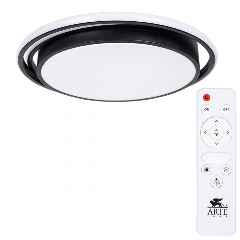 Светильник 50 см, 100W, 3000K-6000 Arte Lamp SONNY A2688PL-1BK черный