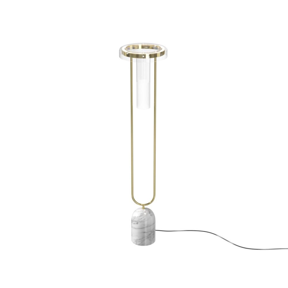 Торшер 125 см, 24W, 3000K, Maytoni Ikebana MOD463FL-L24BS3K, латунь