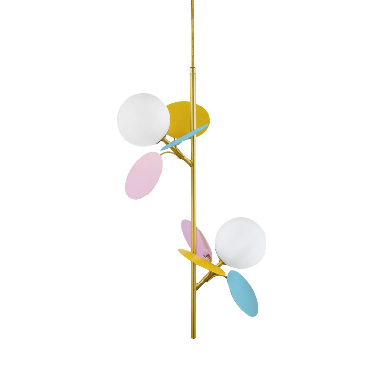 Светильник подвесной LOFT IT Matisse 10008/2P mult, золото-разноцветный