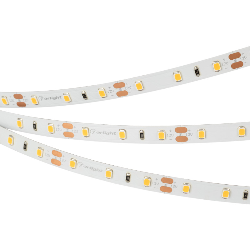 Лента RT-A60-8mm 12V Day4000 (7.2 W/m, IP20, 2835, 5m) (Arlight, Открытый) 015697(2). Цена указана за 5 метров. Продается кратно 5 метрам.