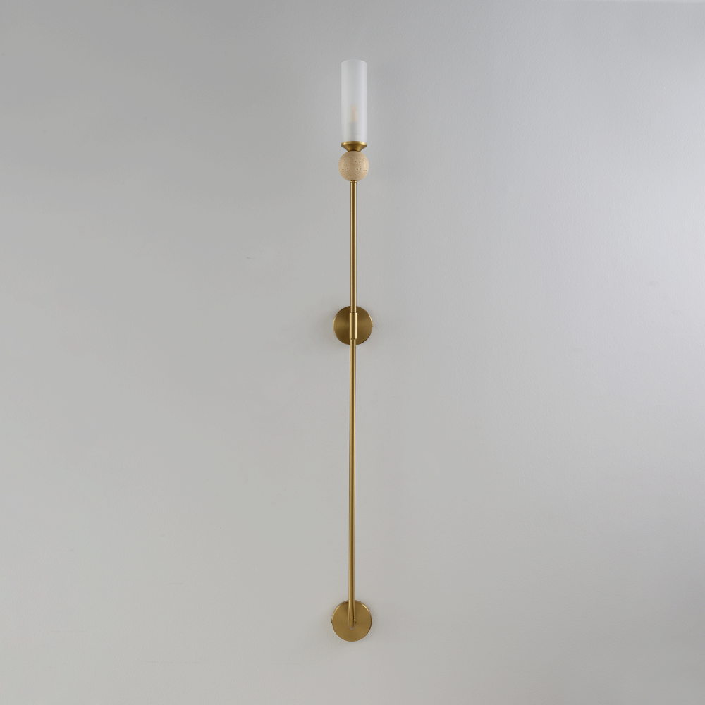 Бра *6*115- см, 1*E14*60W, Crystal Lux Simply SIMPLY AP1.2 BRASS, Латунь