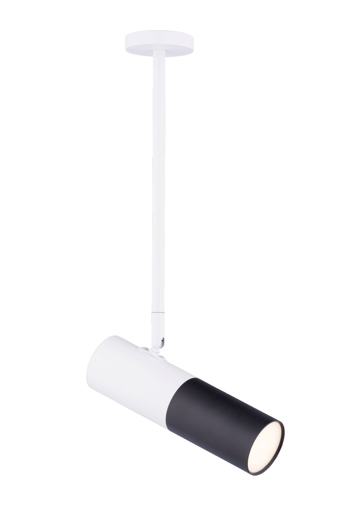 Светильник Ø58 x W195 x H375, мм, 50W, SWT+SBK(Глянцево белый + Матово чёрный) Rilon 542RT SWT+SBK