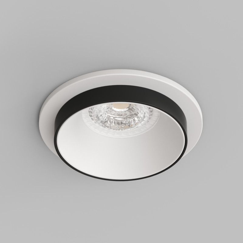 Светильник встраиваемый 9*9*4,3 см, вр 6,5 см, 1*GU10*50W, Denkirs Lemvik DK2401-BK, черный