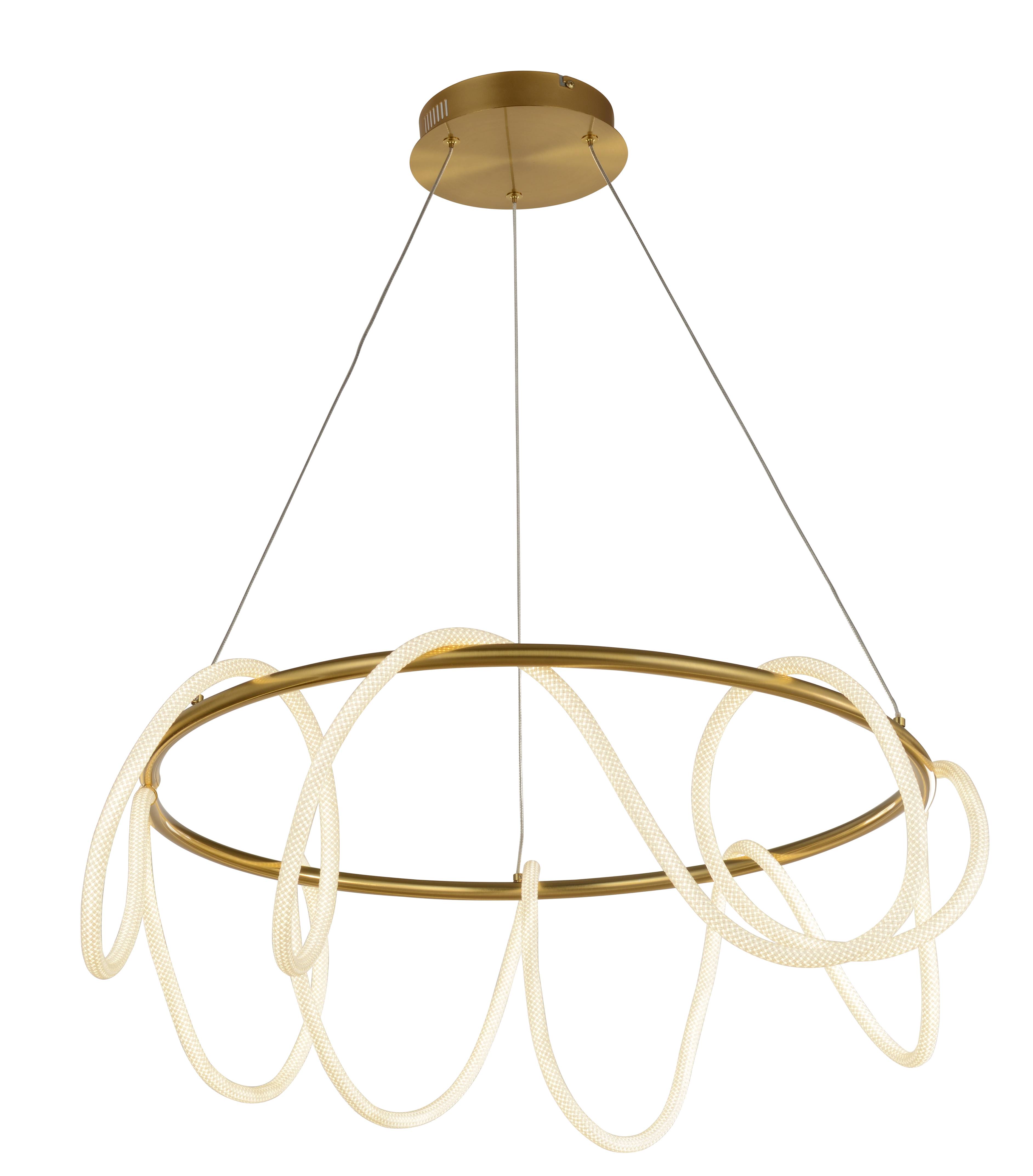 Люстра 600*1200, LED, 68W 4000K NewRgy LED 7564-1P GD ANTIQUE BRASS, Античная бронза