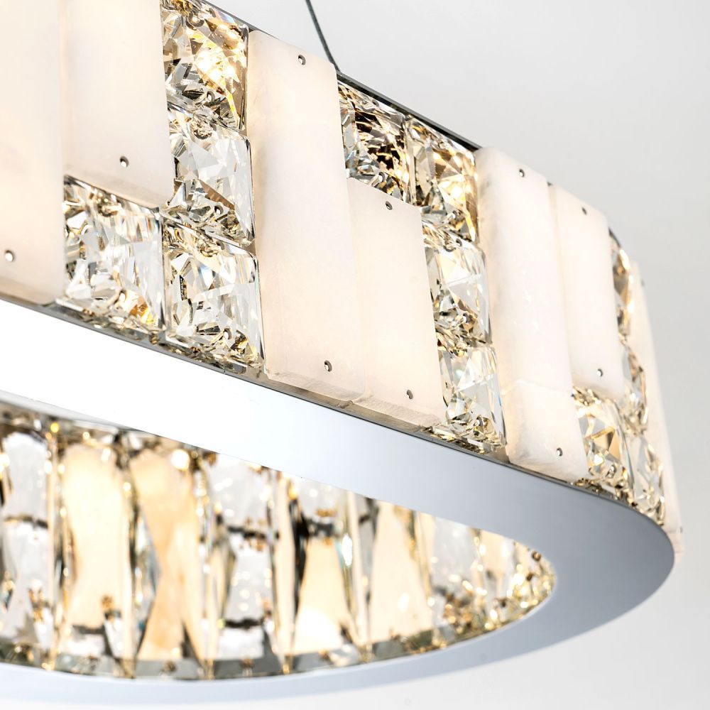 Подвесная люстра 84x30x50см, LED, 36Вт, 3000 / 6000K, Modelux ML.6985.800.300P CR Хром