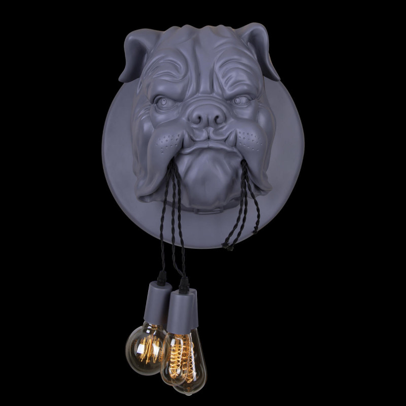Светильник *41 см, 3*E27*W, Loft It 10177 Grey Bulldog, Серый
