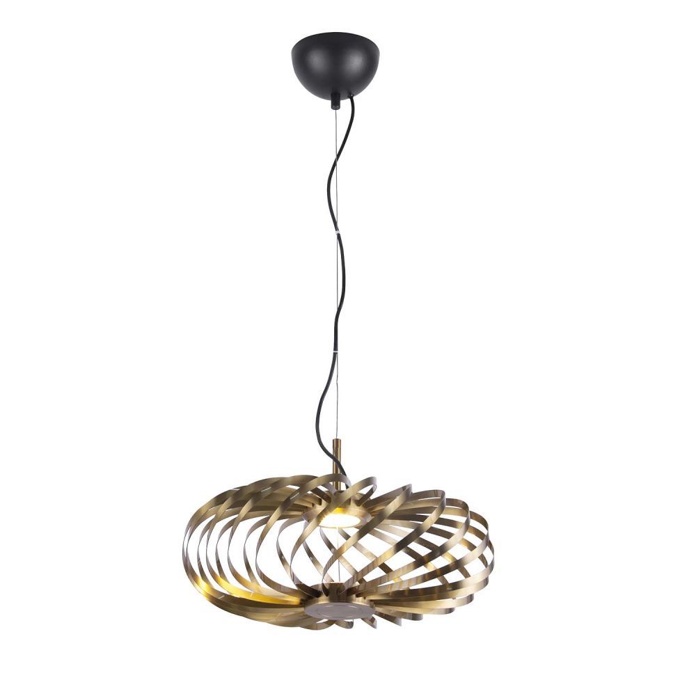 Подвесная люстра 40*32,5-270 см, 1*LED, 6W, 3000K, Favourite Spring 4679-1P, латунь