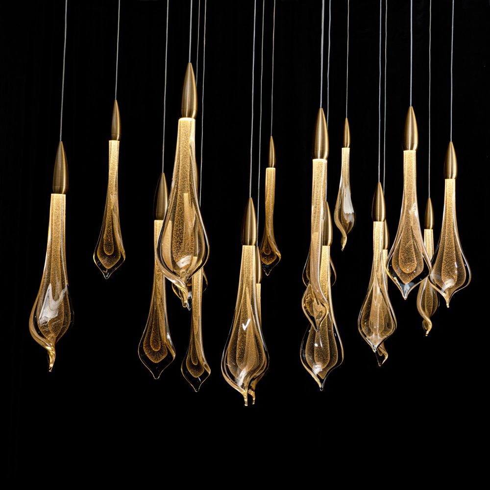 Светильник 120*120*150 см, LED*77W, 4000K, Modelux  ML.89181.18 BS, Латунь