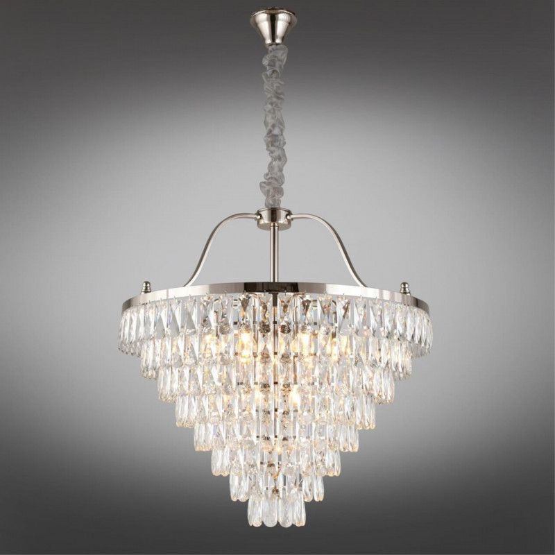 Каскадная люстра 70*95-180 см, 13*E14, 40W, Aployt Gerta APL.725.03.13, хром