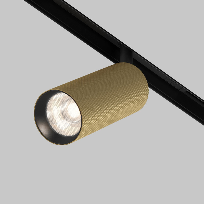 Светильник на шине 5,2*5,2*12,5 см, LED, 12W, 4000К, Maytoni Technical Artisan TR097-2-12W4K-M-BMG золото матовое