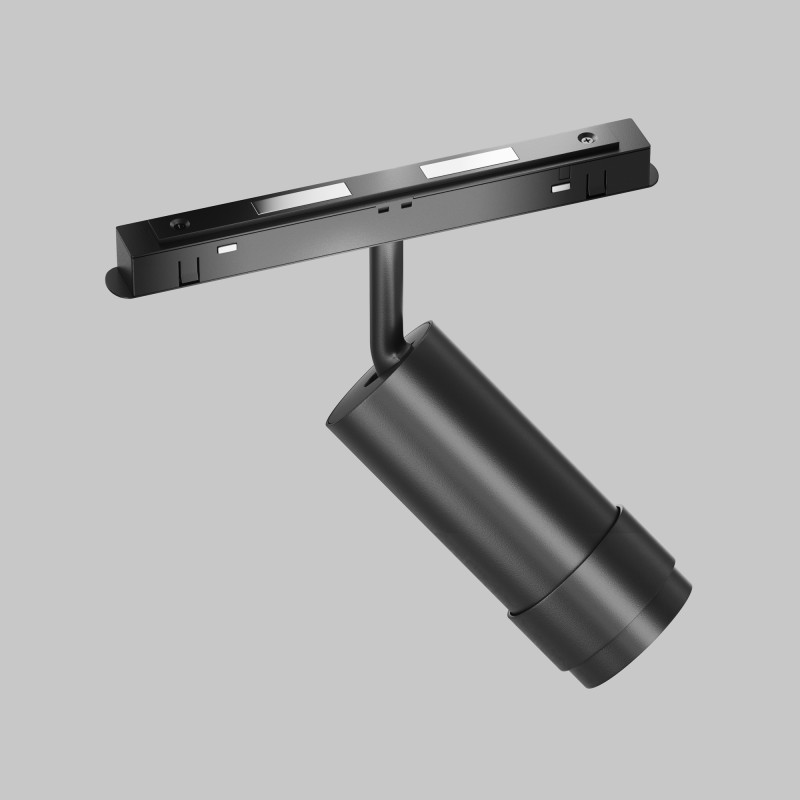 Светильник 5,5*5,5*19,5 см, LED, 12W, Maytoni Technical Focus Zoom TR212-1-12WTW-DD-Z-B черный, 3000-6000K, 15-50°, Dim Dali Exility
