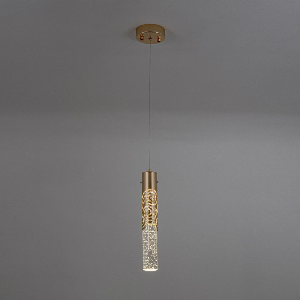 Подвесной светильник 10*10*112 см, LED 5W, 4000K, Золото MODELUX ML.88963.1 GD