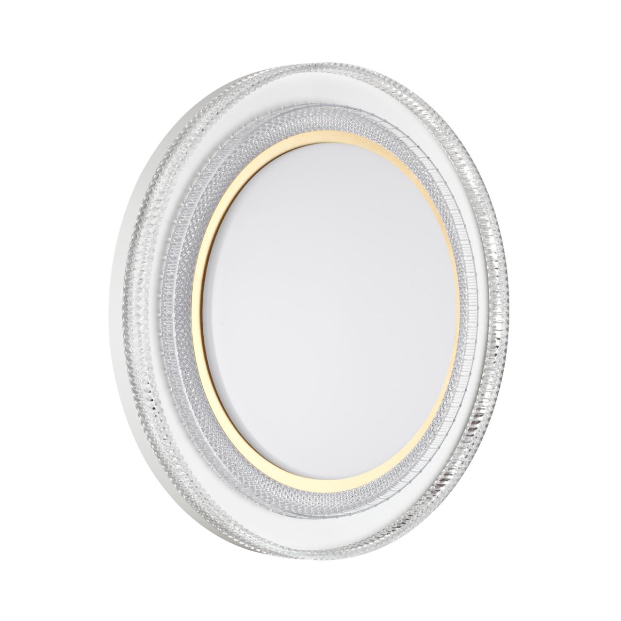Cветильник 49*7,5 см, LED 70W, 3000-6000 К, IP43, белый/золотистый, пластик Sonex Suzy Gold, 7641/EL