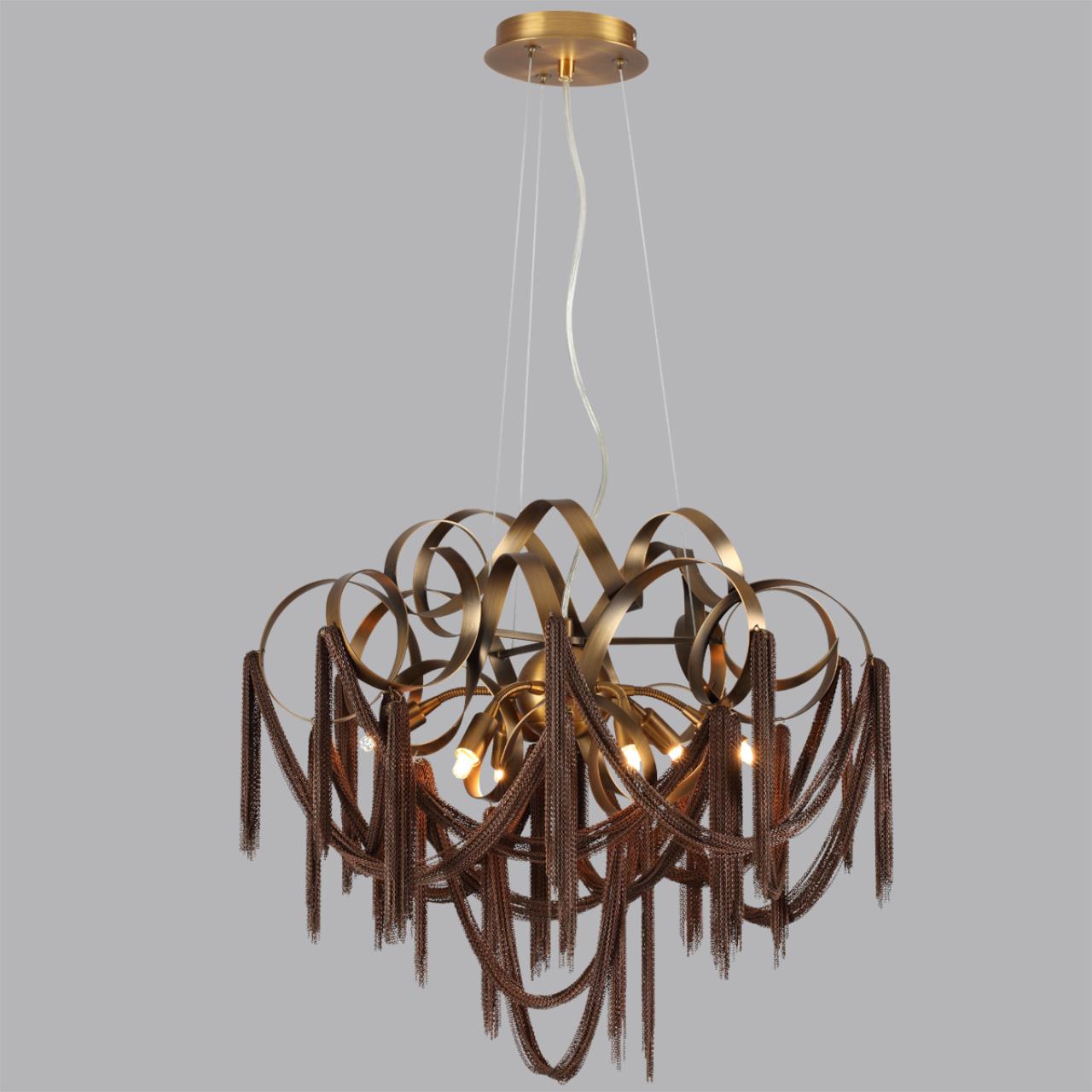 Люстра 46*46*167,6 см, 6 G9*40W, Odeon Light Chainy, античная бронза 5066/6