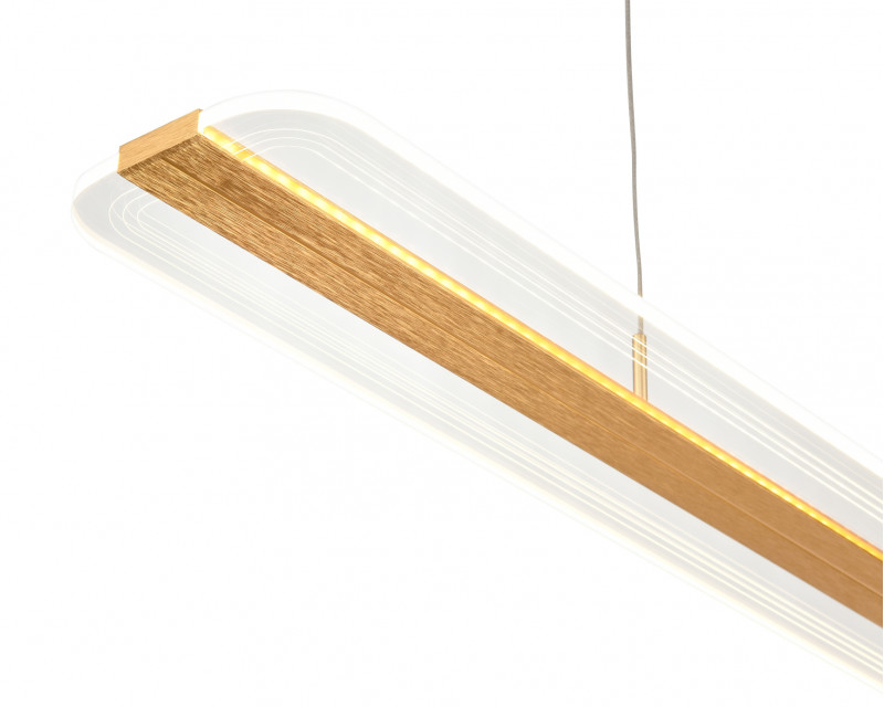 Подвесной светильник 13*92*120 см, 1*LED золото Vele Luce Futuro VL7224P01