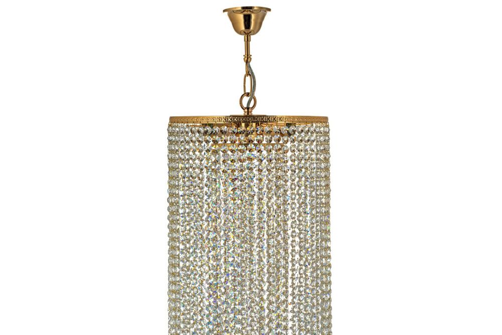 Люстра *30*120 см, 3*E27*60W, Arti Lampadari Stella Stella E 1.5.30.101 G, Золото