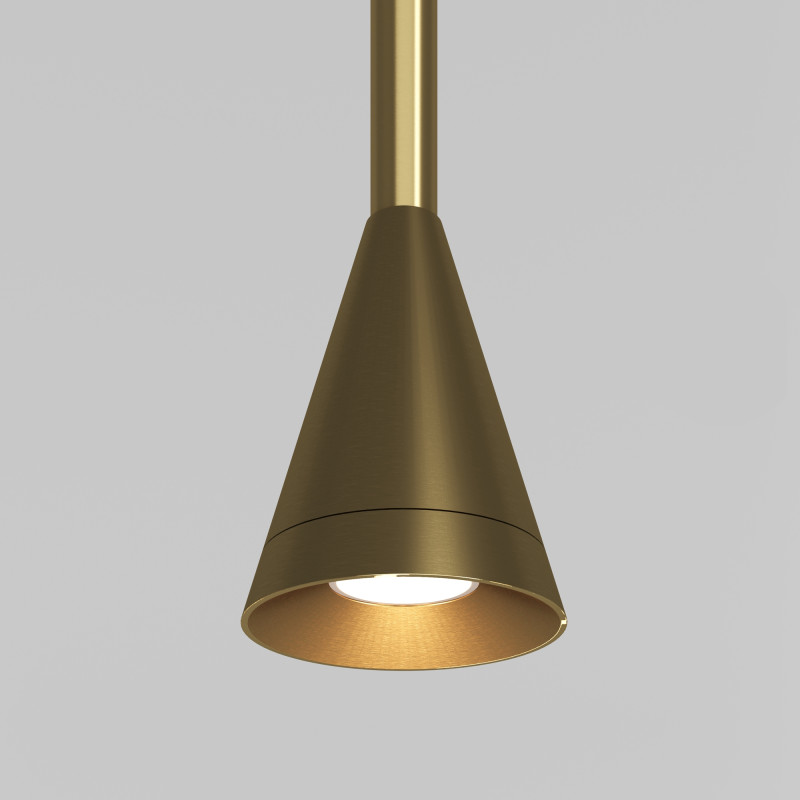 Подвесной светильник 7,5*7,5*182 см, 1*GU10, 40W, Maytoni Technical ARROW P064PL-01G-1 золотой