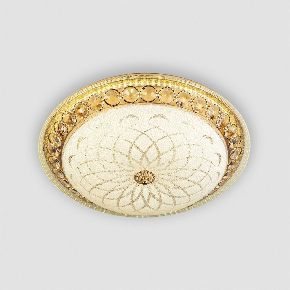 Светильник 40*40*12- см, *LED*48W, 3300-5000КK, LED4U 1107/400 GD, Золото