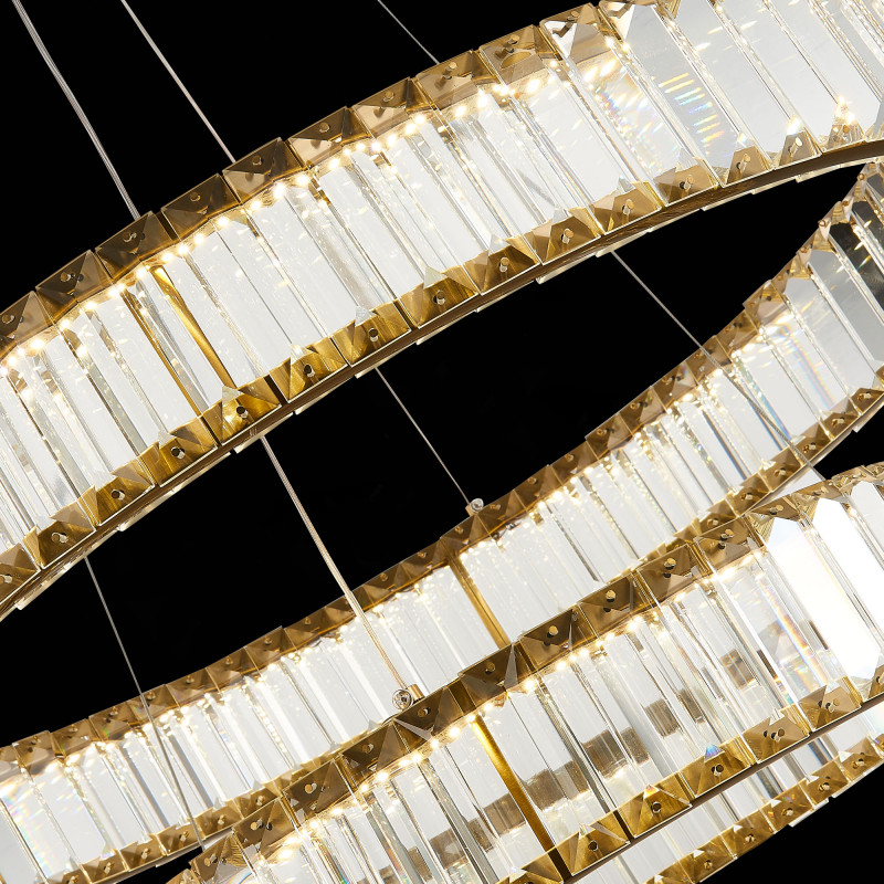 Люстра подвесная 62 см, 70W 4000K ST LUCE TIVOLI SL1622.303.02 Латунь