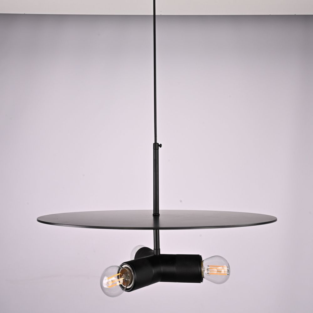 Люстра RH Utilitaire Disk Triple Pendant Black 46*46*21 см, 3*E27*60W, ImperiumLoft 40.234, Бронзовый