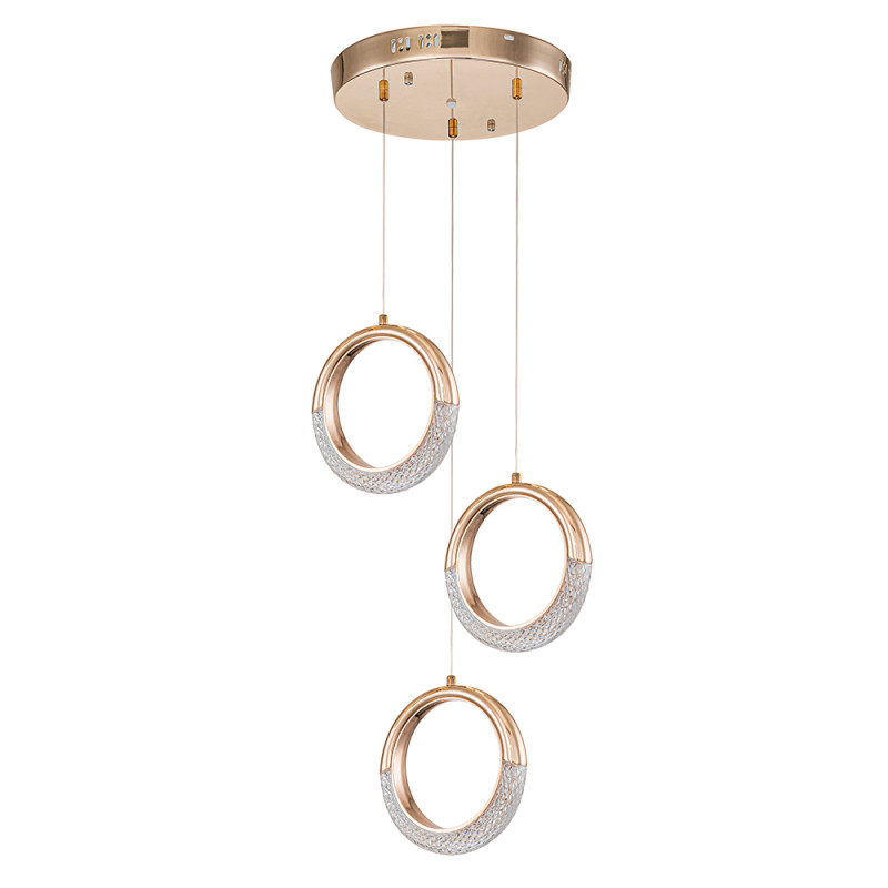 Люстра 47*150 см, 1 LED*12W, 4000 К, Arte Lamp Montana A7777SP-3GO, Золото
