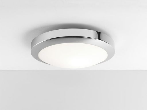 Светодиодный потолочный светильник для ванной Astro 7934 Dakota 300 LED,диаметр 30 см,  хром/белый матовый