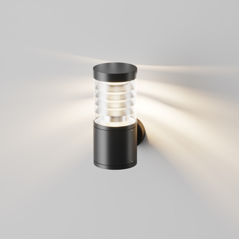 Светильник настенный 13,4*13,4*30 см, LED, 12W, 3000К, Maytoni Spir O439WL-L12GF3K серый